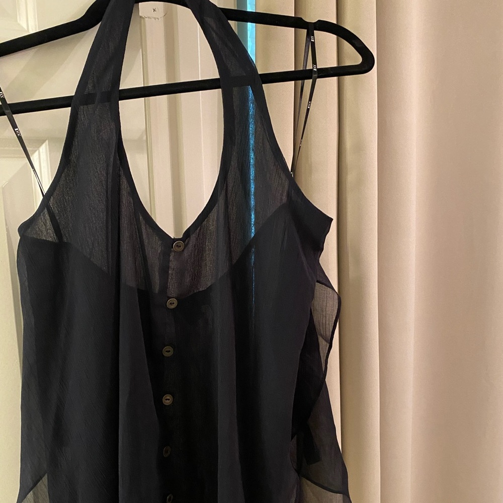 Navy halter top
